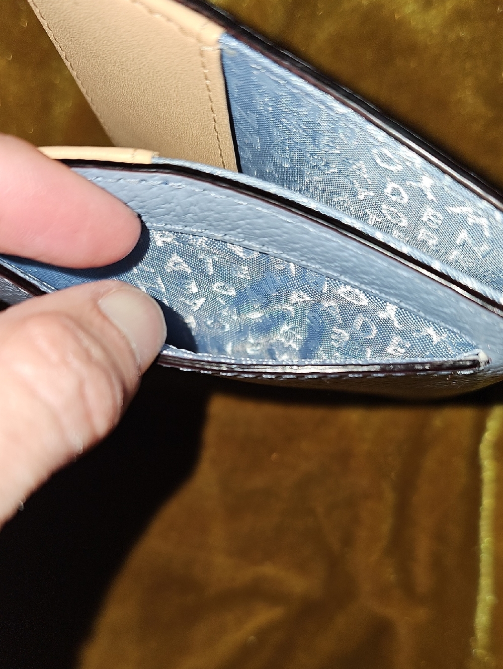 Kate Spade Grand Street Passport Holder In Lt Blue - Picture 4 of 7